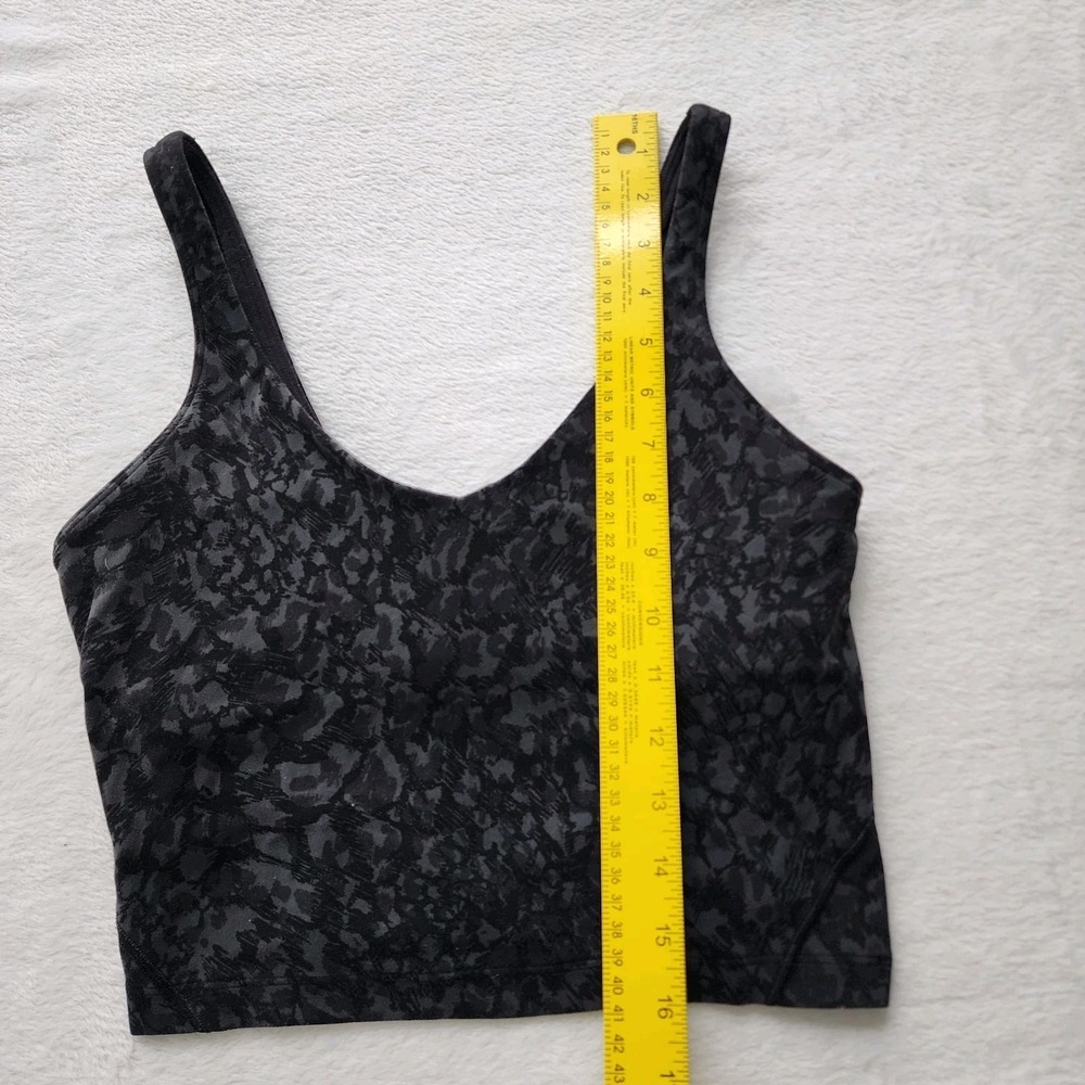 Lululemon Align Tank Wild Thing Dot‎ Size 6 Camo Deep Coal Multi Black Gray Top - Picture 12 of 14